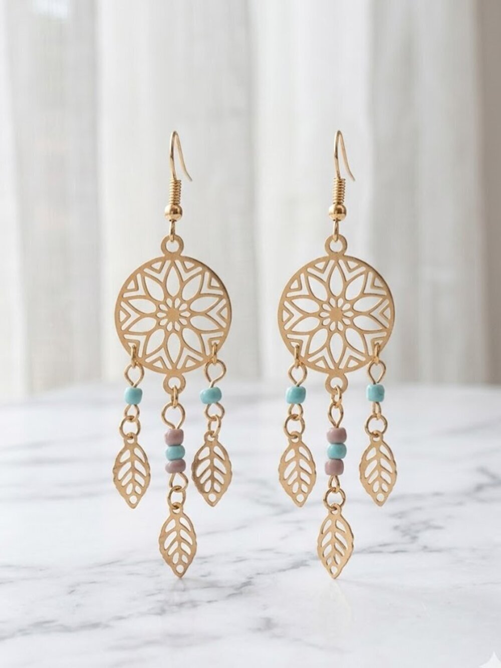 Boho Dangle Dreamweaver Earrings - Picture 7 of 7